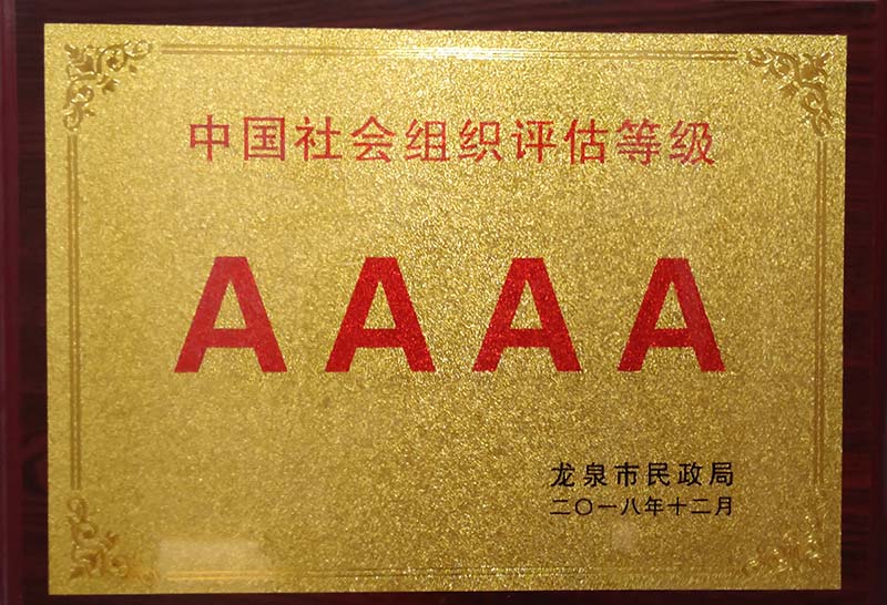 龙泉中国社会组织评估等级AAAA